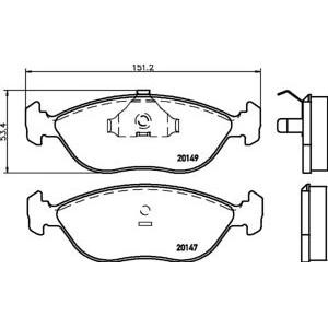накладки PAGID T1087