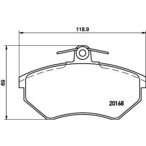 накладки PAGID T5051 