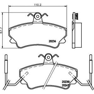накладки PAGID T9032