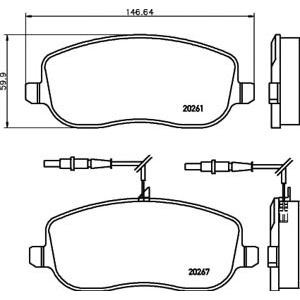 накладки PAGID T1369 