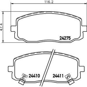 накладки PAGID T1552 