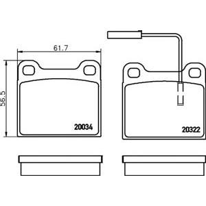 накладки PAGID T1060 