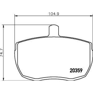 накладки PAGID T0381 