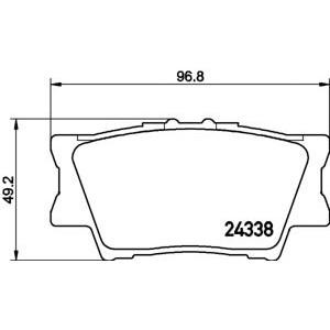 накладки PAGID T1582