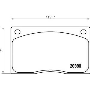 накладки PAGID T1266 