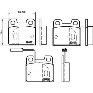 накладки PAGID T1056