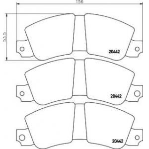 накладки PAGID T0669 