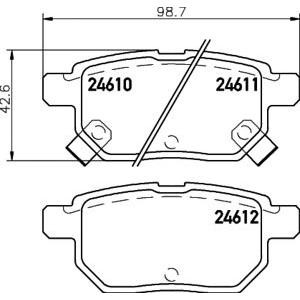 накладки PAGID T1728 