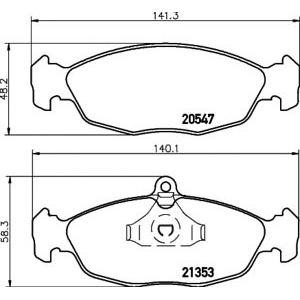 накладки PAGID T1045 