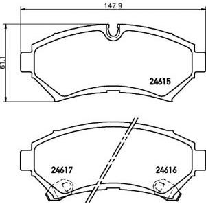 накладки PAGID T1720 