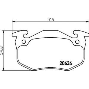 накладки PAGID T1065 