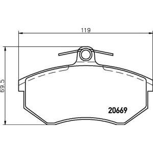 накладки PAGID T5021 