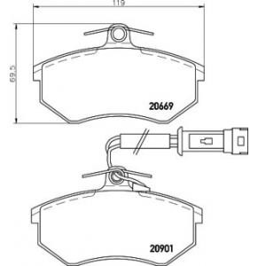 накладки PAGID T5009
