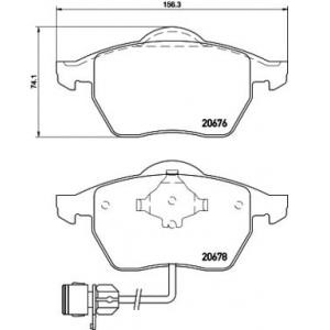 накладки PAGID T1035 