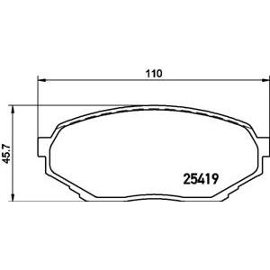 накладки PAGID T2134