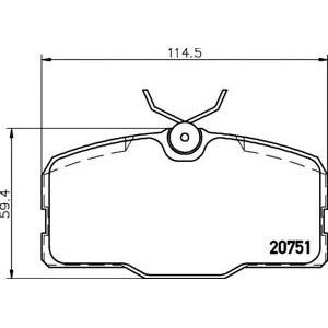 накладки PAGID T1053 
