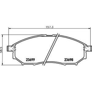 накладки PAGID T1679 