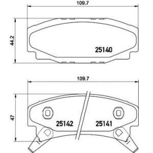 накладки PAGID T2036