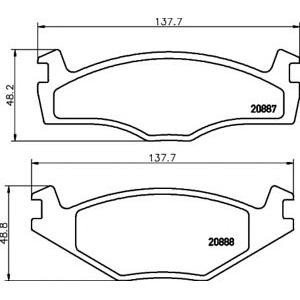 накладки PAGID T4151 