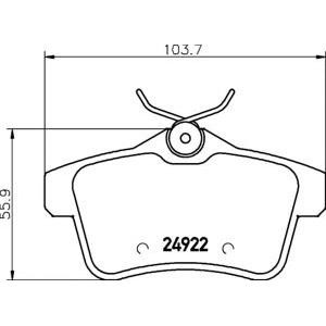 накладки PAGID T1844 