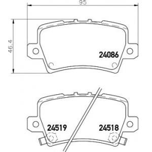 накладки PAGID T1569 