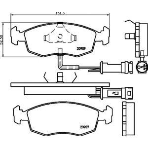 накладки PAGID T1006