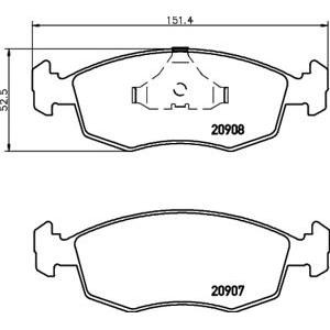 накладки PAGID T1005 