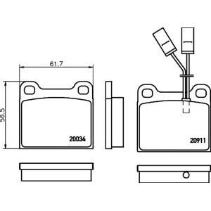 накладки PAGID T4157 