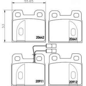 накладки PAGID T4158 