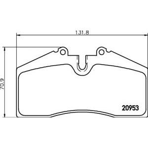 накладки PAGID T1074