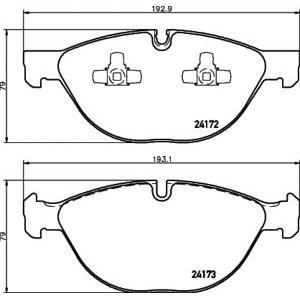 накладки PAGID T1628