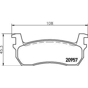 накладки PAGID T0316 