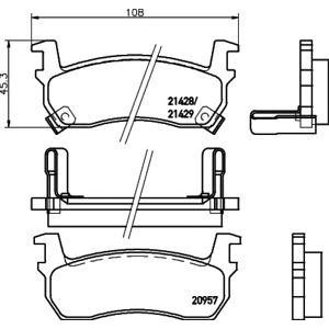 накладки PAGID T1357 