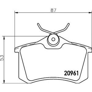 накладки PAGID T5075 