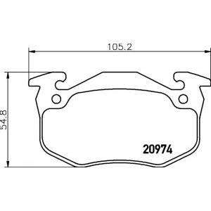 накладки PAGID T6065
