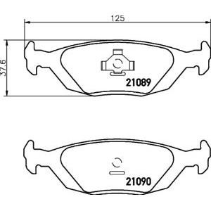 накладки PAGID T1040 