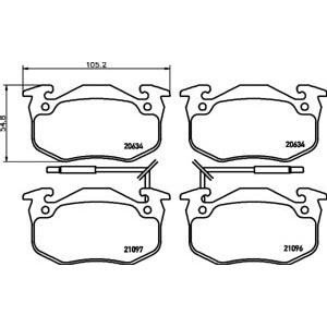 накладки PAGID T6064 