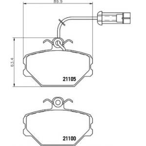 накладки PAGID T0353