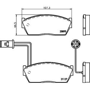 накладки PAGID T0371 