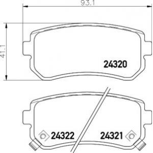 накладки PAGID T1592