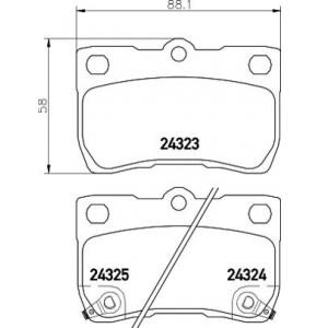 накладки PAGID T1593