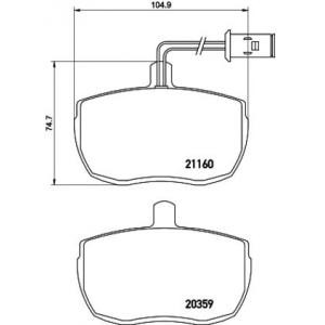 накладки PAGID T0062 