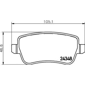 накладки PAGID T1606 