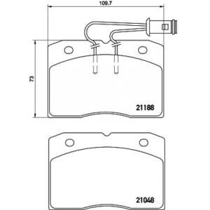 накладки PAGID T0040 