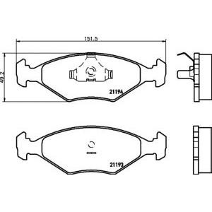накладки PAGID T1030