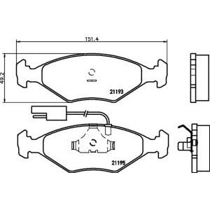 накладки PAGID T1029 