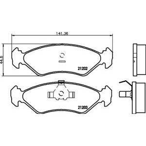 накладки PAGID T1022