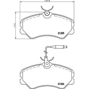 накладки PAGID T5039 