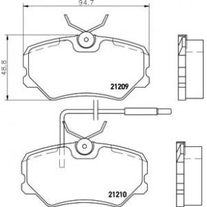 накладки PAGID T5027 