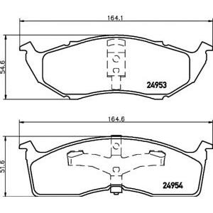 накладки PAGID T1916